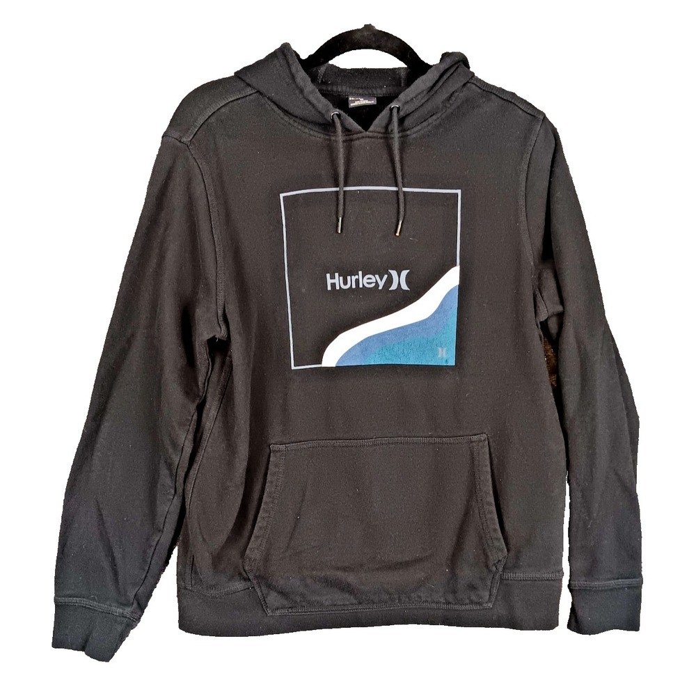 Hurley Men's Graphic Hoodie Jumper Medium Black